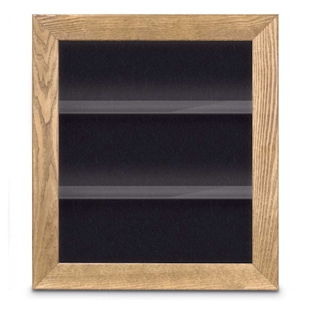 United Visual Products Outdoor Enclosed Combo Board, 42"x32", Black Frame/Green & Medium Grey UVCB4232ODB-GREEN-MEDGRY